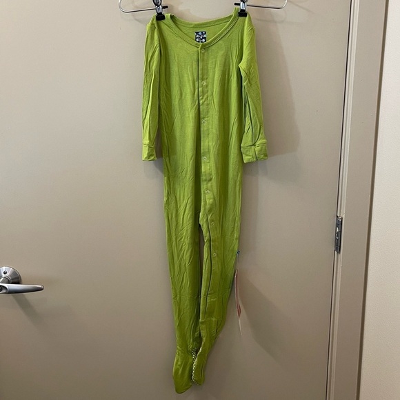Kickee Pants Footie with Snaps in Pond Bamboo Signature Blend onesie size 4 - Picture 2 of 7